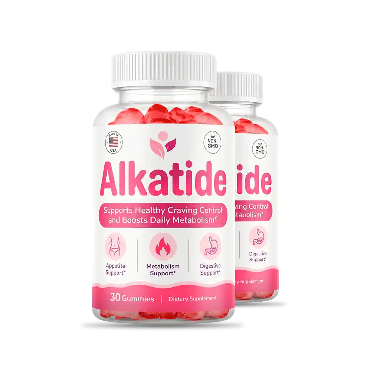 AlkaTide bottle showing the Apple Cider Vinegar gummy label